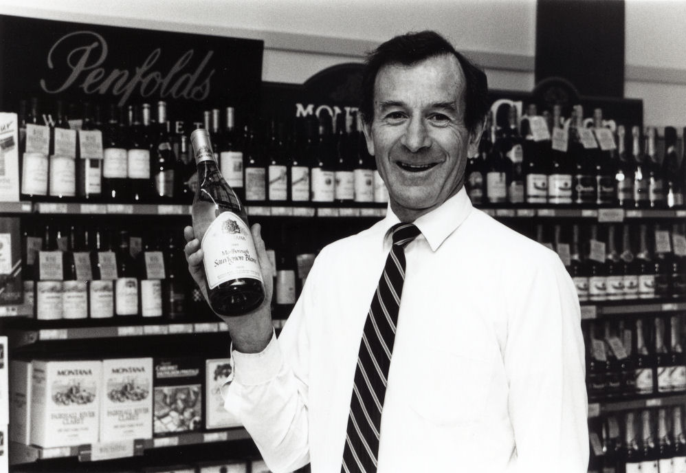Maidstone New World supermarket; extended for wine sales; John Penny, owner.