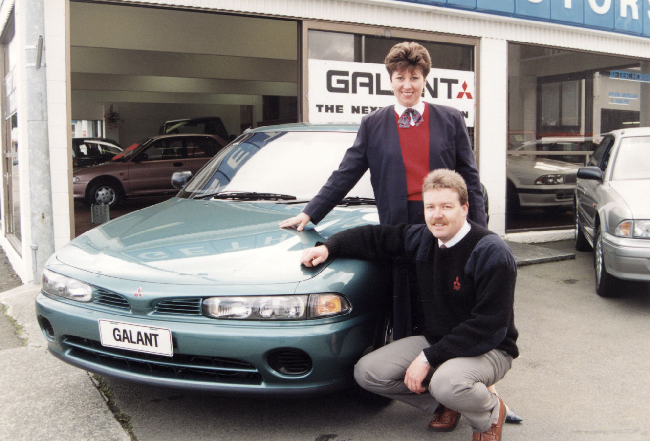 Gething Motors, 58-64 Main Street; parts manager Dave Johnson; Jane Davies, customer services.