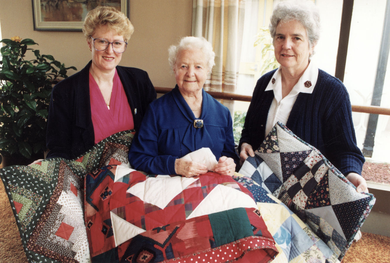 Norman Kirk Centre, 17 Hildreth Street; quilts made by Pinestream Patchwork Quilters.
