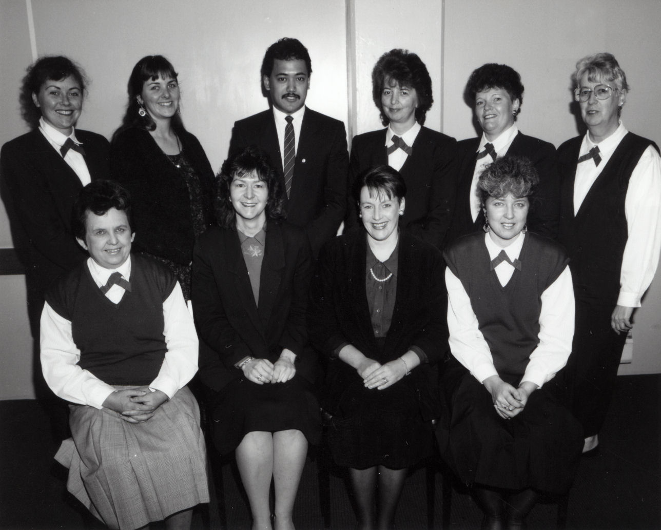 Trust Bank Wellington; Upper Hutt branch staff.