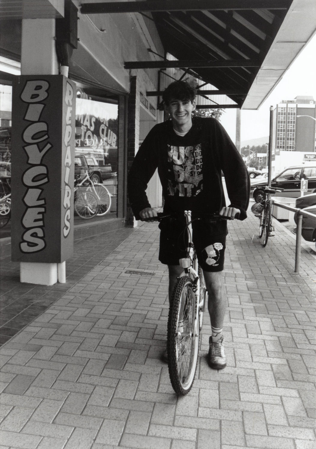 Upper Hutt Bicycles, 15 Main Street; salesman/mechanic David Johnson.