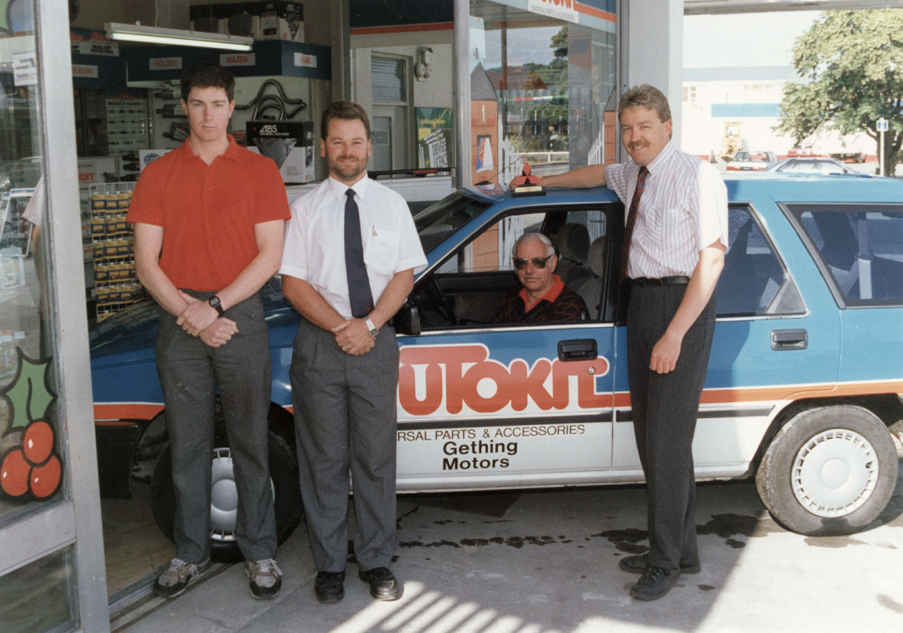 Gething's Motors, 58-64 Main Street; number one Mitsubishi parts dealer.