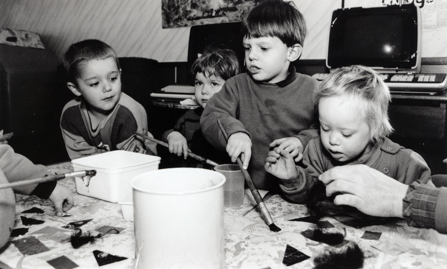 Marlborough Street Childcare Centre, Silverstream; children with disabilities stimulated by the others.
