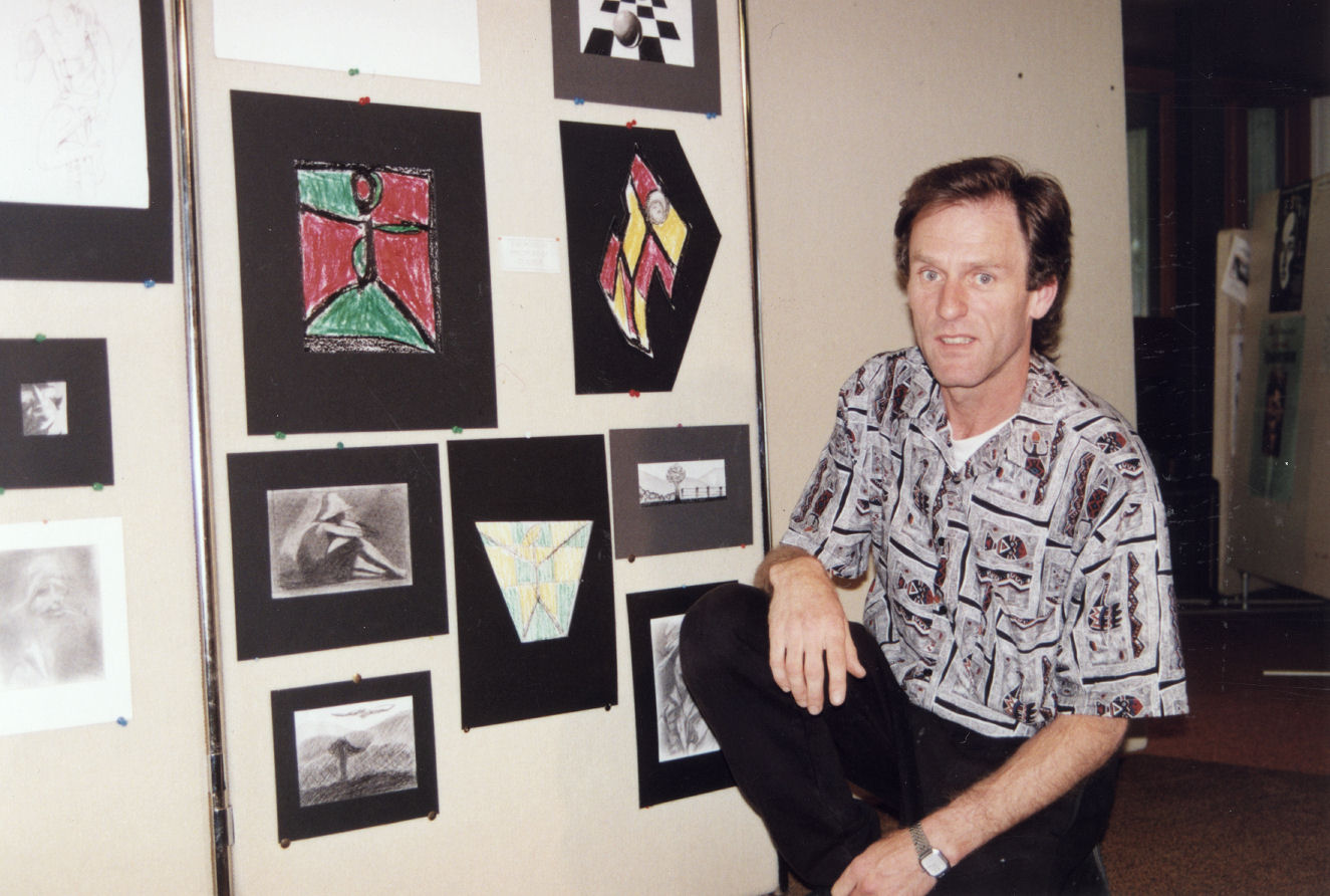 Rimutaka Prison art tutor Grant Corbishley, 1992