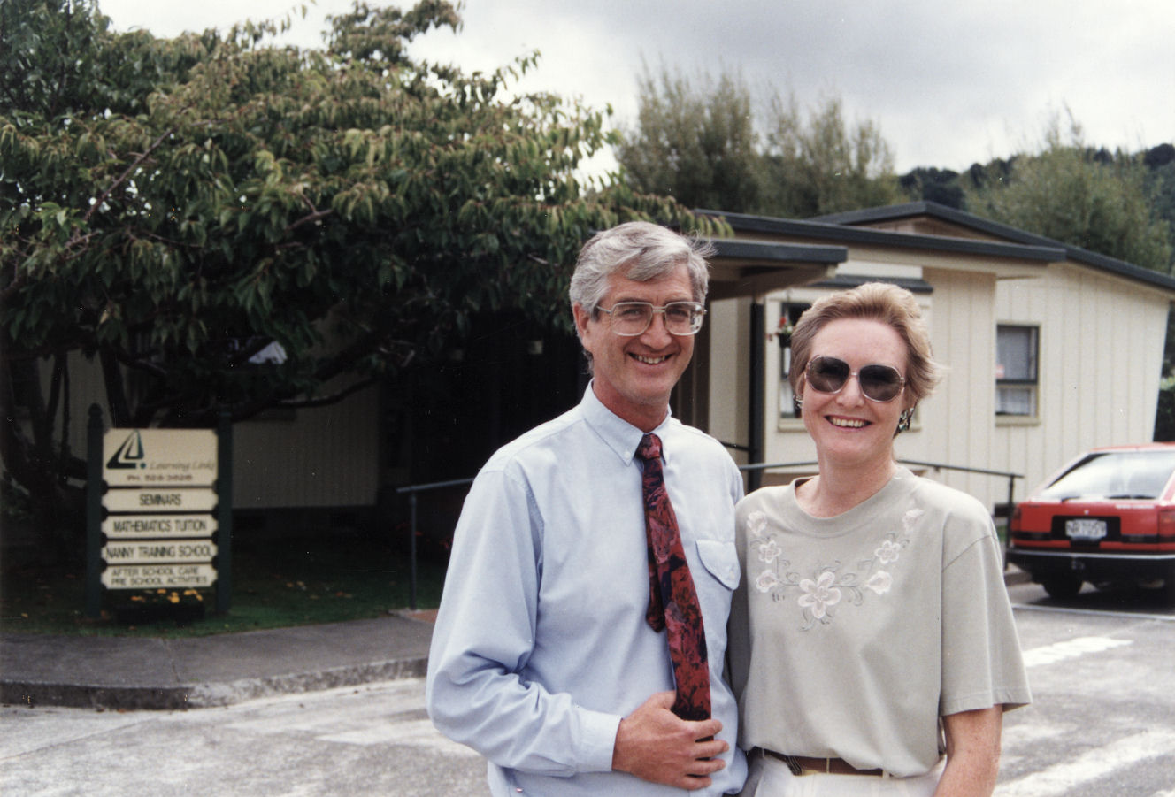 Learning Links. Former IHC school bought by Stuart and Sandra Gubbins as a nanny-training school.