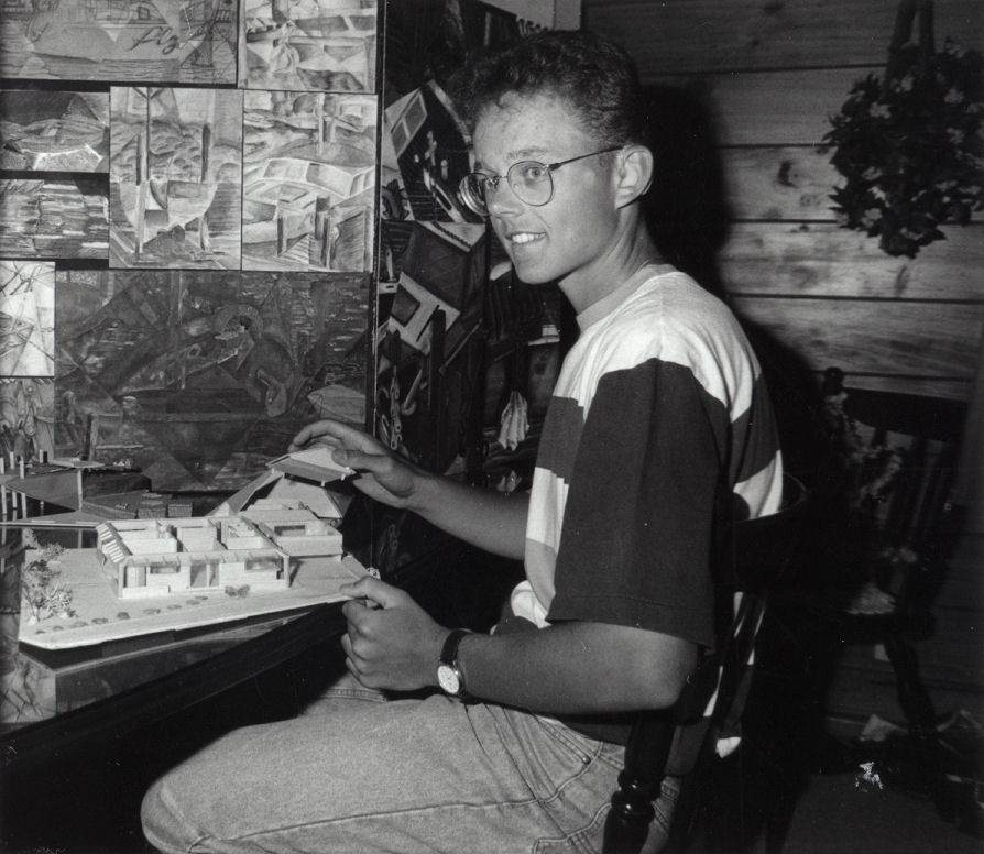 Community Gallery; Stefan Hallart wins Community Art Award, toward Wellington Polytechnic School of Design diploma course costs.