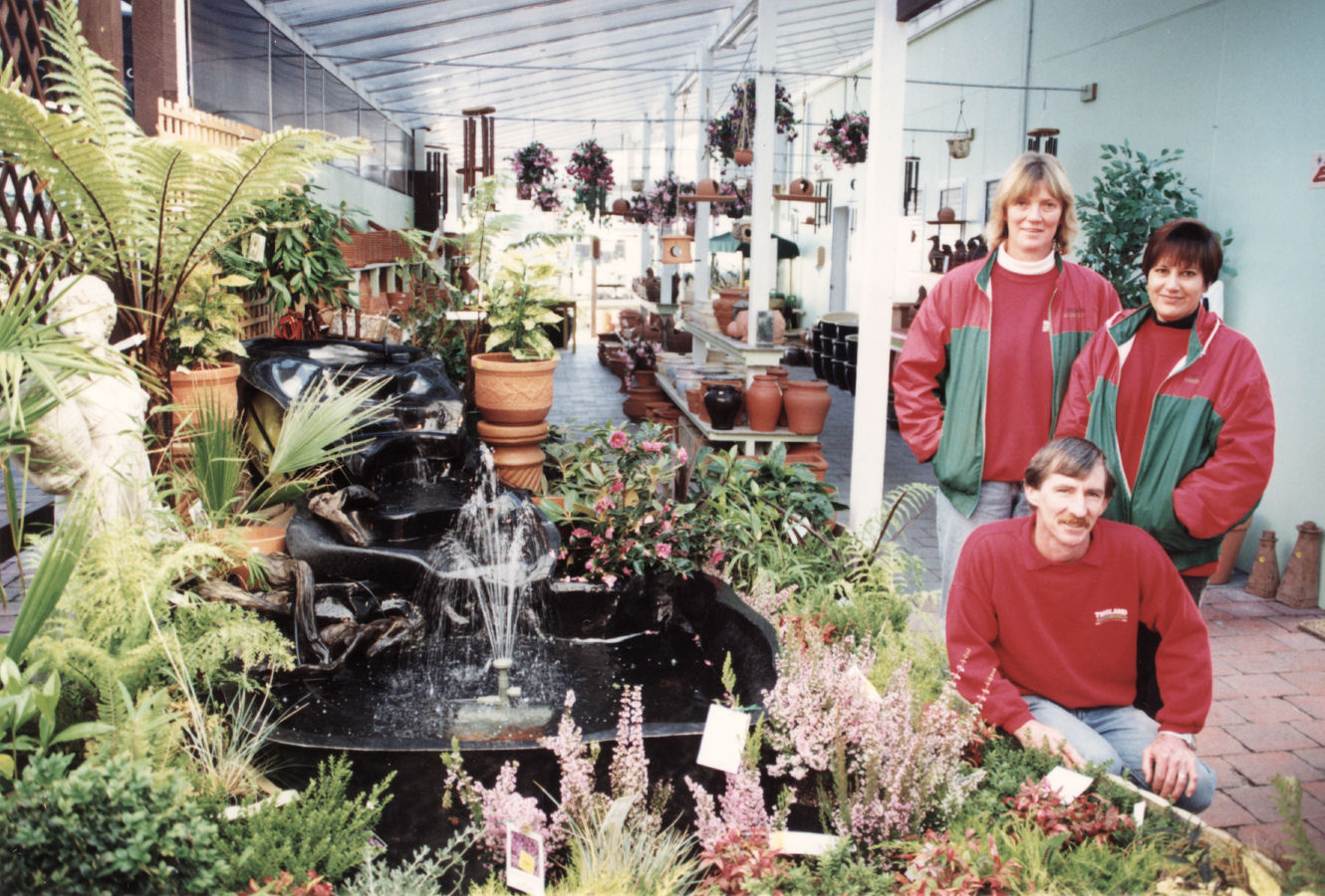 Twigland, 593-597 Fergusson Drive; manager Jeff Jones, with Caroline Johnston and Shona Allen.