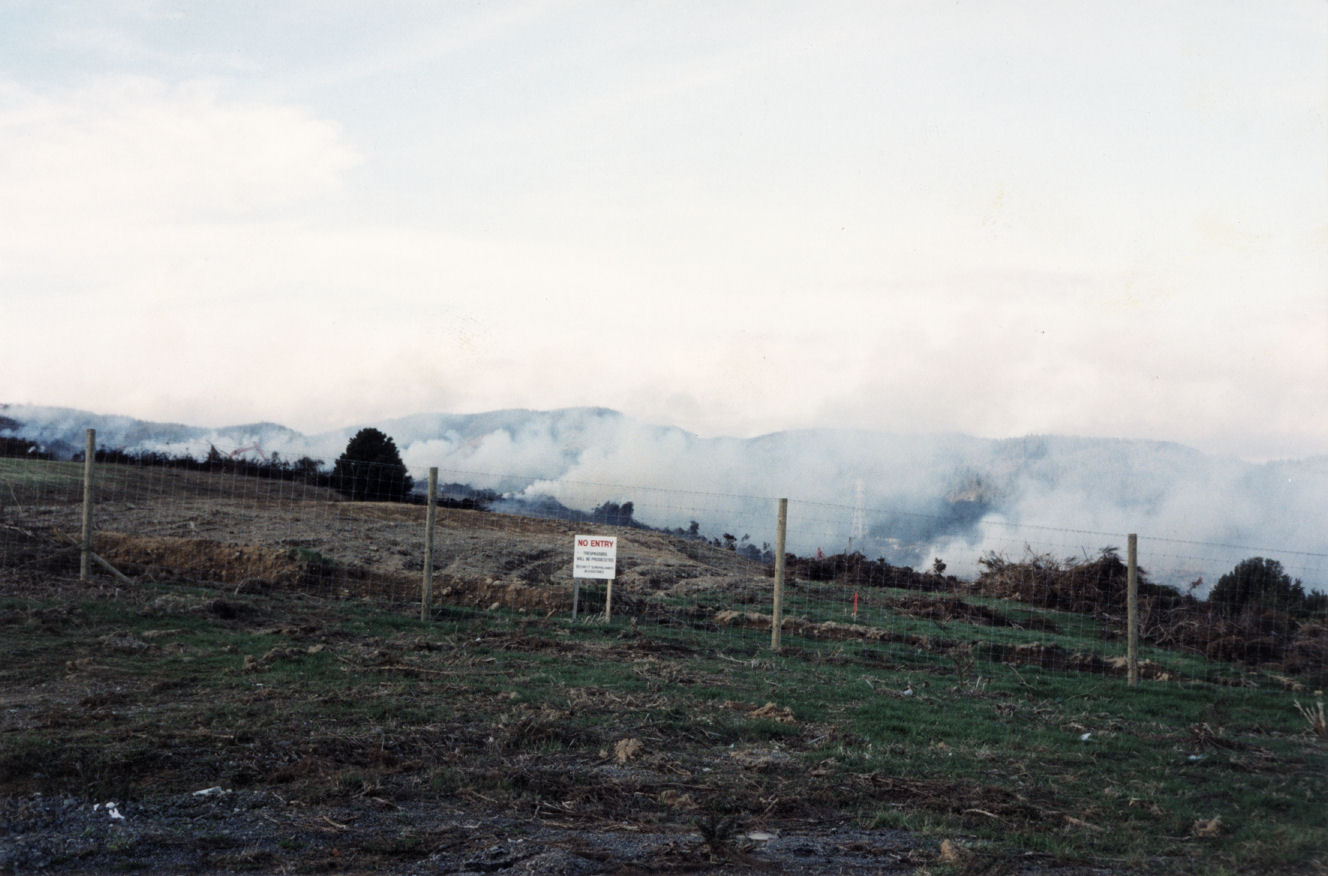 Craig's Flat; fires clearing gorse.