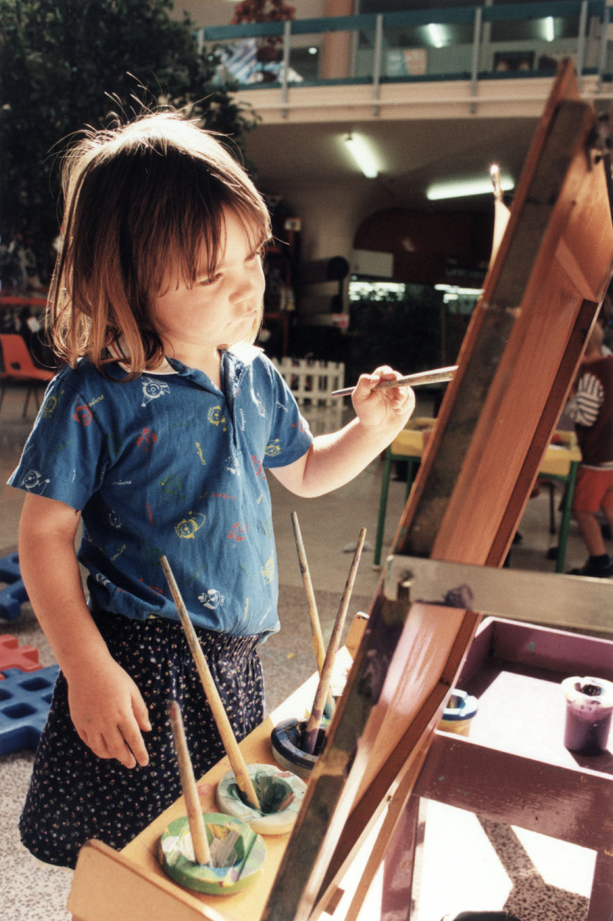 Totara Park Playcentre; Erin Haxton, four, in Logan Plaza (The Mall).