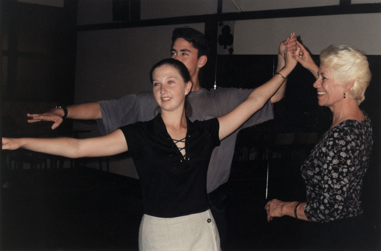 Lee Bold's Academy of Ballroom Dancing; Lee teaching young dancers.