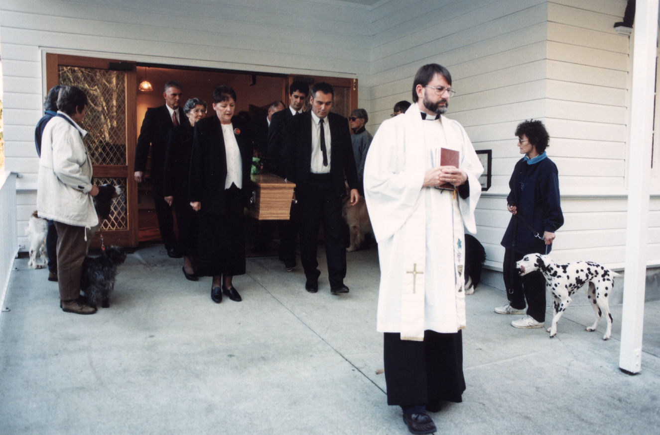Animal Rescue Society founder Kathleen Heathcote White's funeral, St Hilda's Church