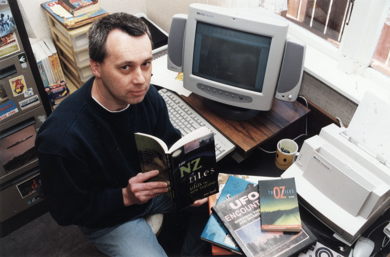 Peter Hassall; Investigating UFO sightings.