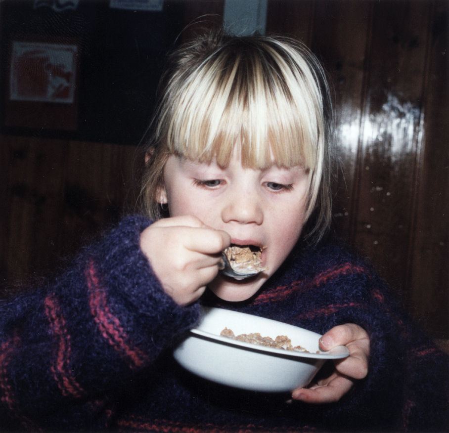 Brown Owl School 1998; national 5  a day Week breakfast; Holly Durning.