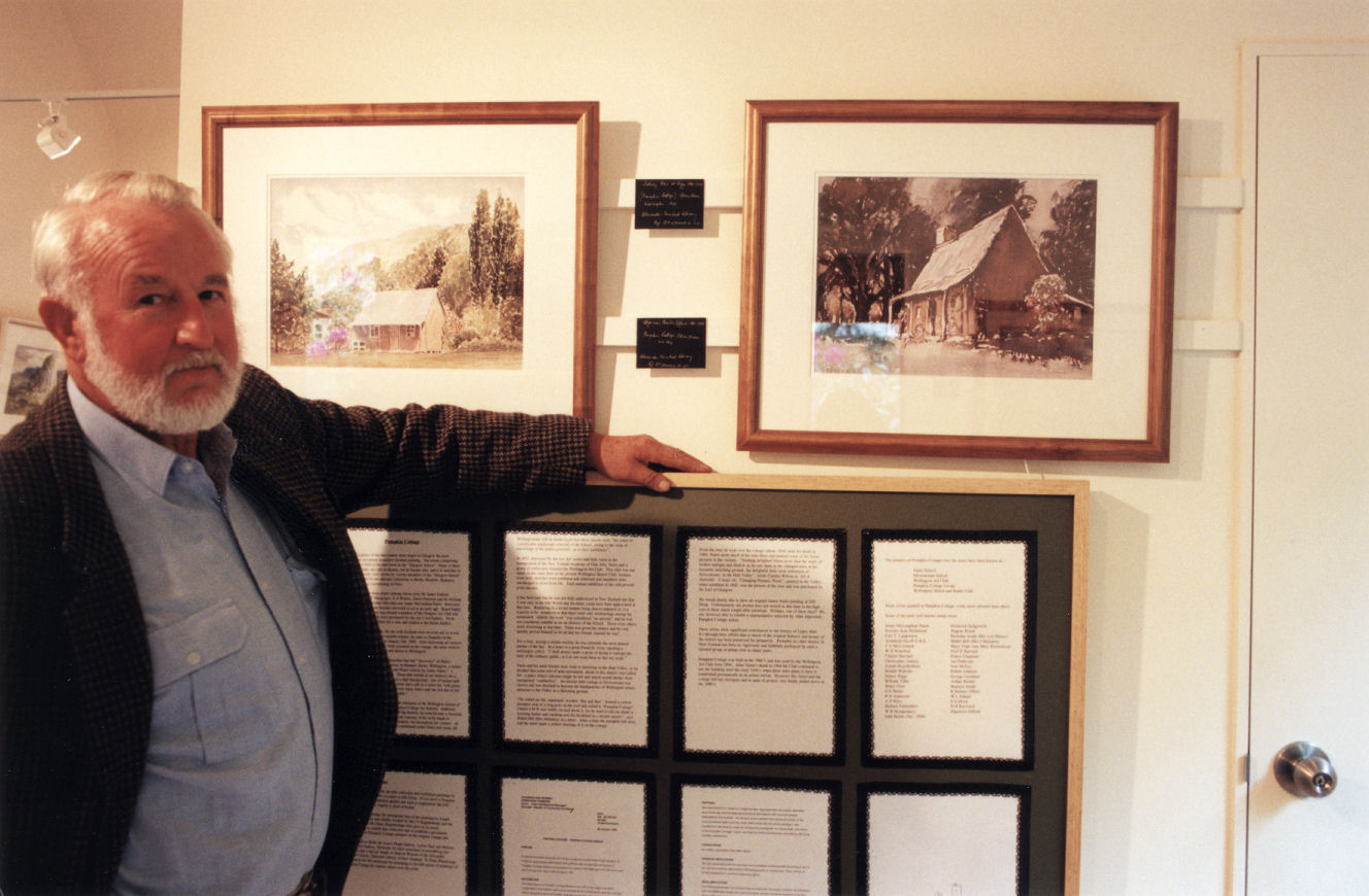 Efil Doog Garden of Art; paintings by artists associated with Pumpkin Cottage.