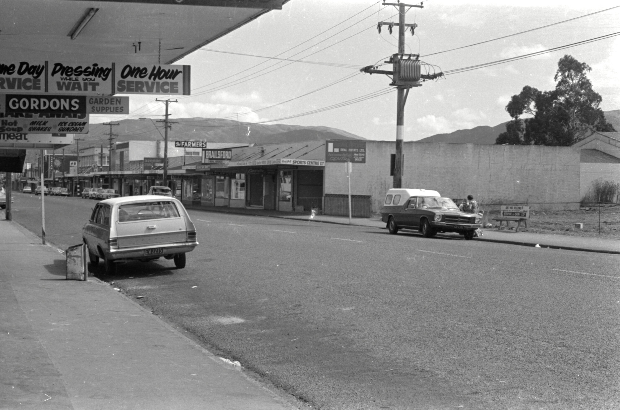 Main Street, c.1974; north side, looking west from near King Street.