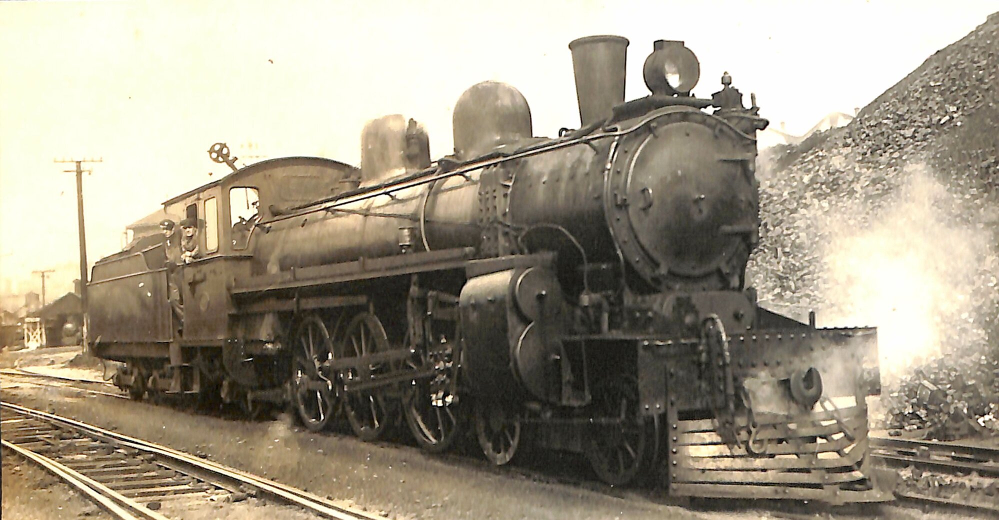 New Zealand Railways locomotive, A 4-6-2 class; number illegible