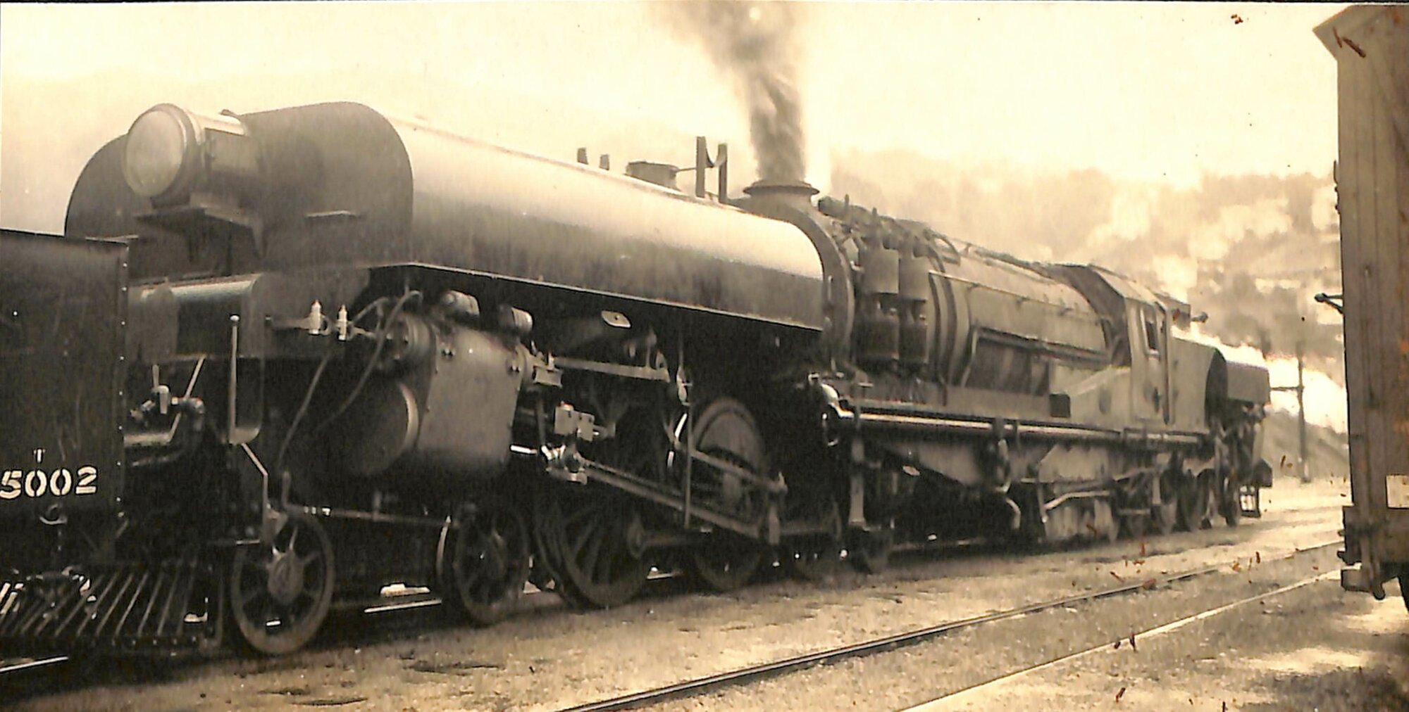 New Zealand Railways locomotive, G 4-6-2 2-6-4 class; number illegible