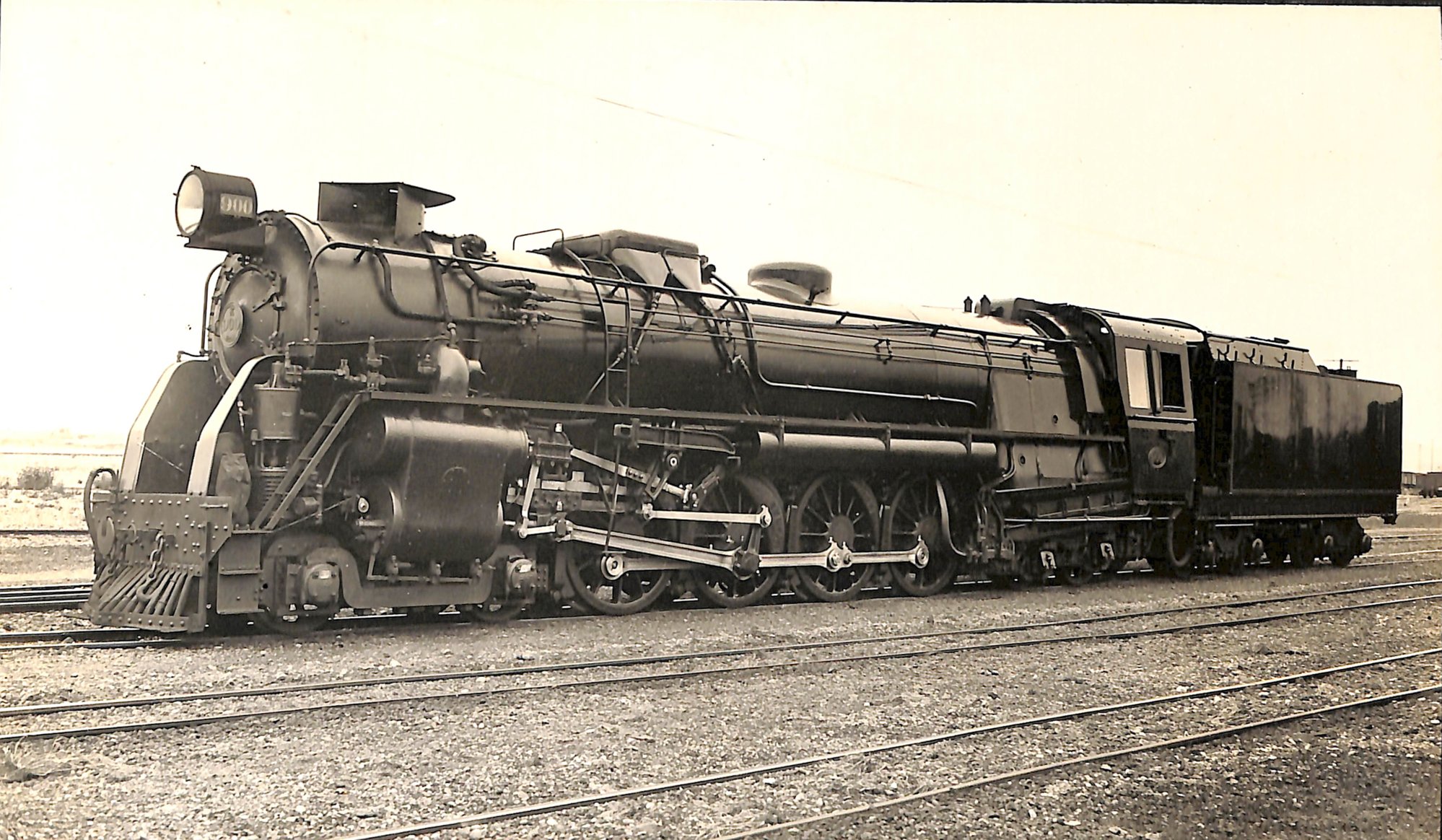 New Zealand Railways locomotive, K 4-8-4 class; number 900; first of this class.