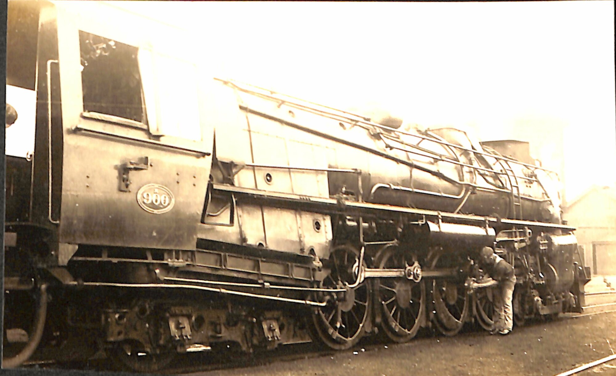 New Zealand Railways locomotive, K 4-8-4 class; number 900; first of this class.