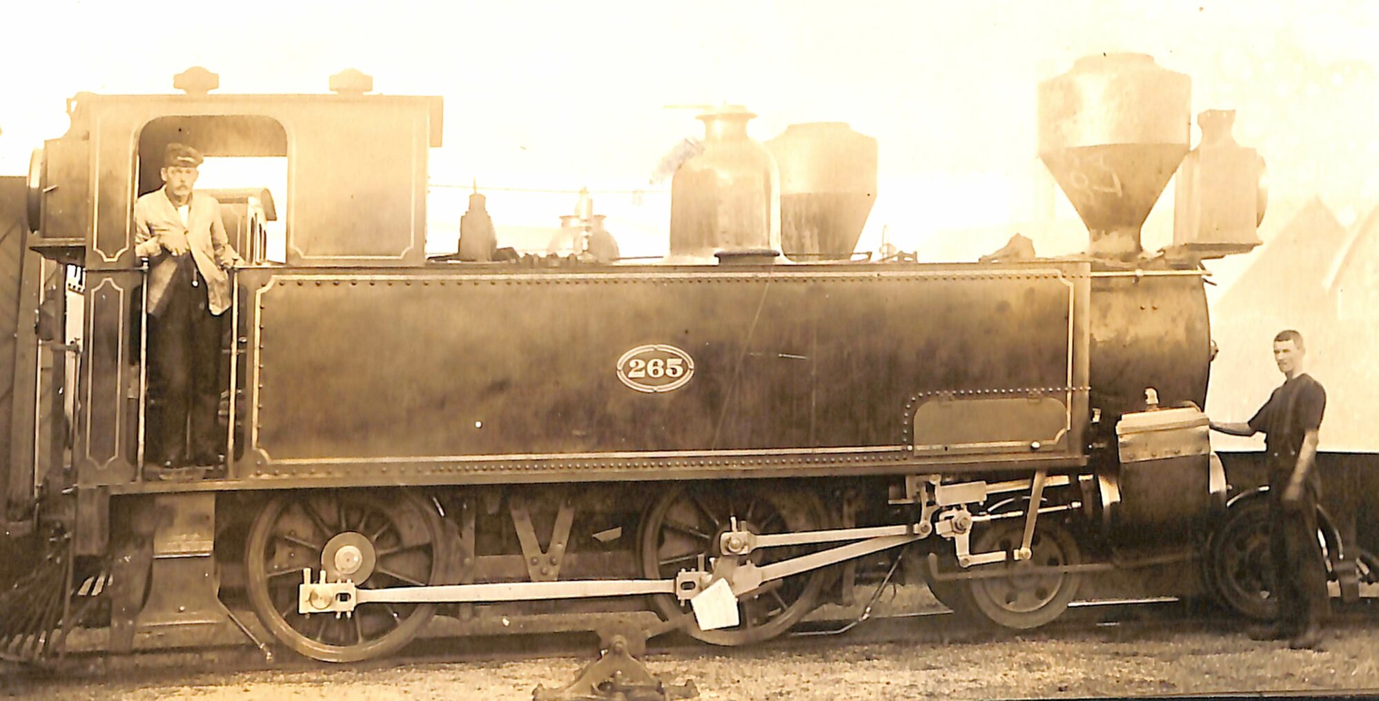 New Zealand Railways locomotive, L 2-4-0 T class; number 265, after re-building