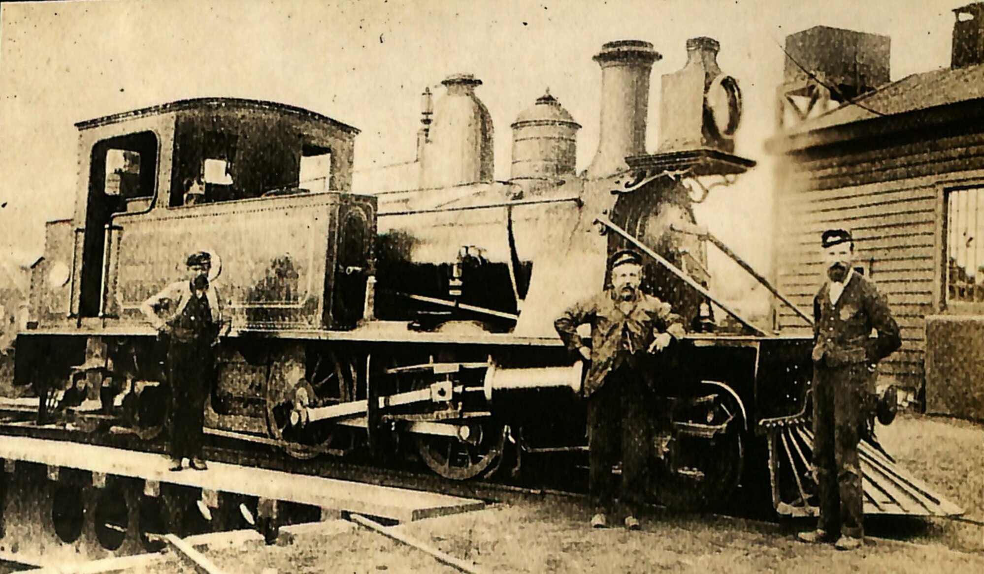New Zealand Railways locomotive, M 2-4-4-T class; number illegible