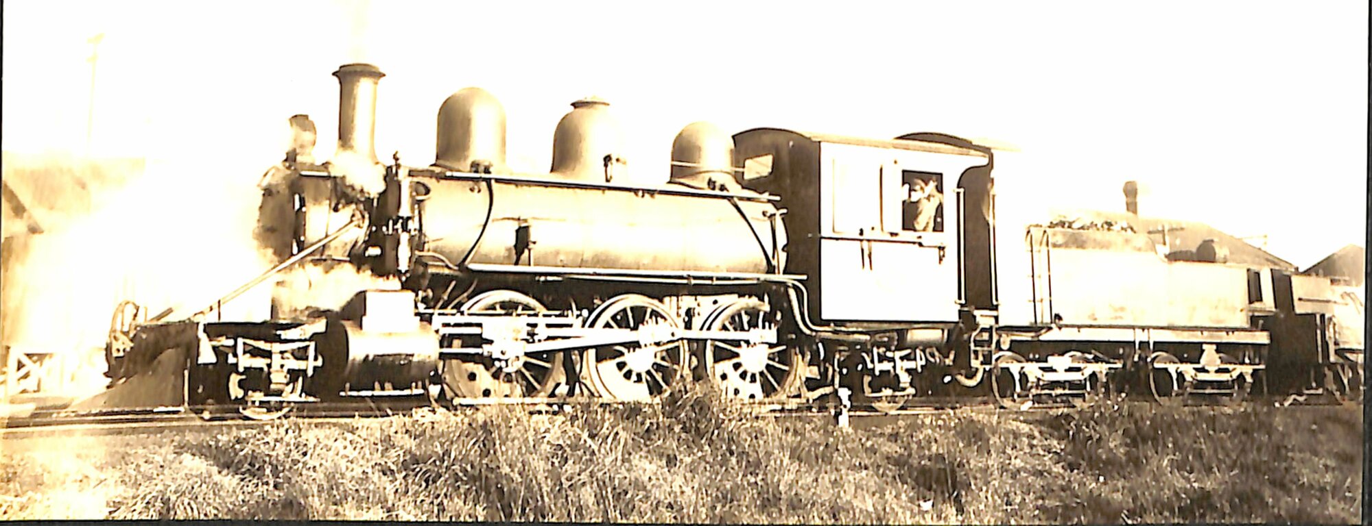 New Zealand Railways locomotive, N 2-6-2 class, 1885; number illegible