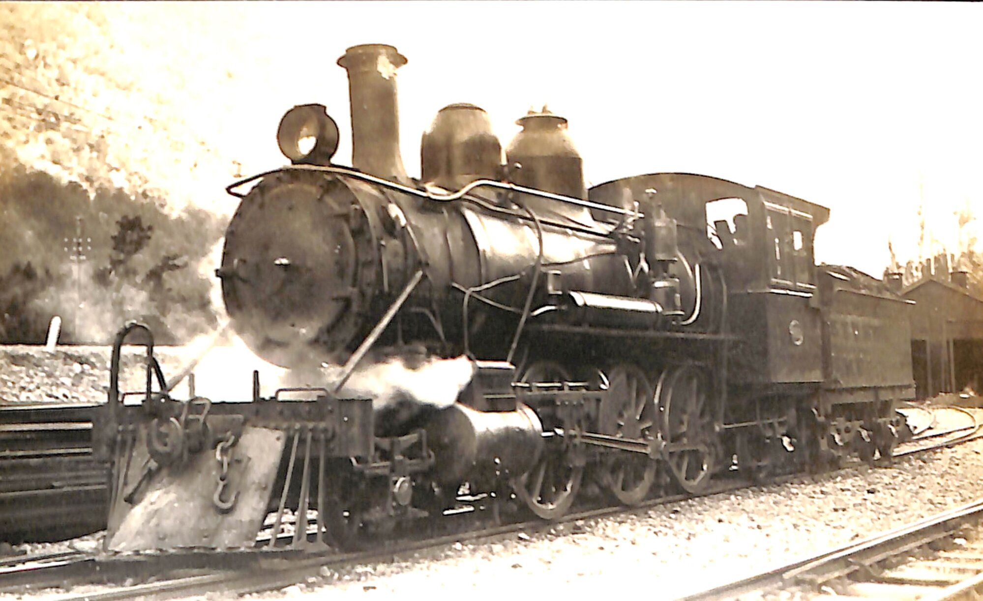 New Zealand Railways locomotive, N 2-6-2 class; number illegible