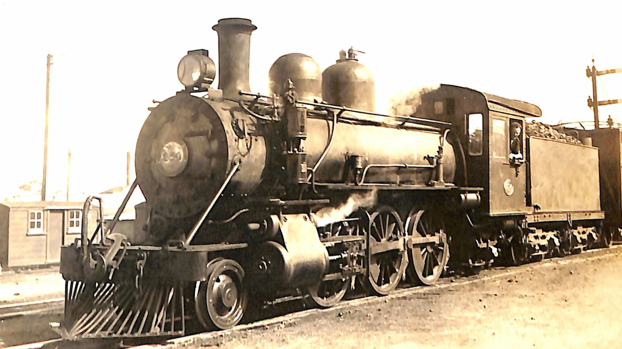 New Zealand Railways locomotive, N 2-6-2 class, 1901; number 350