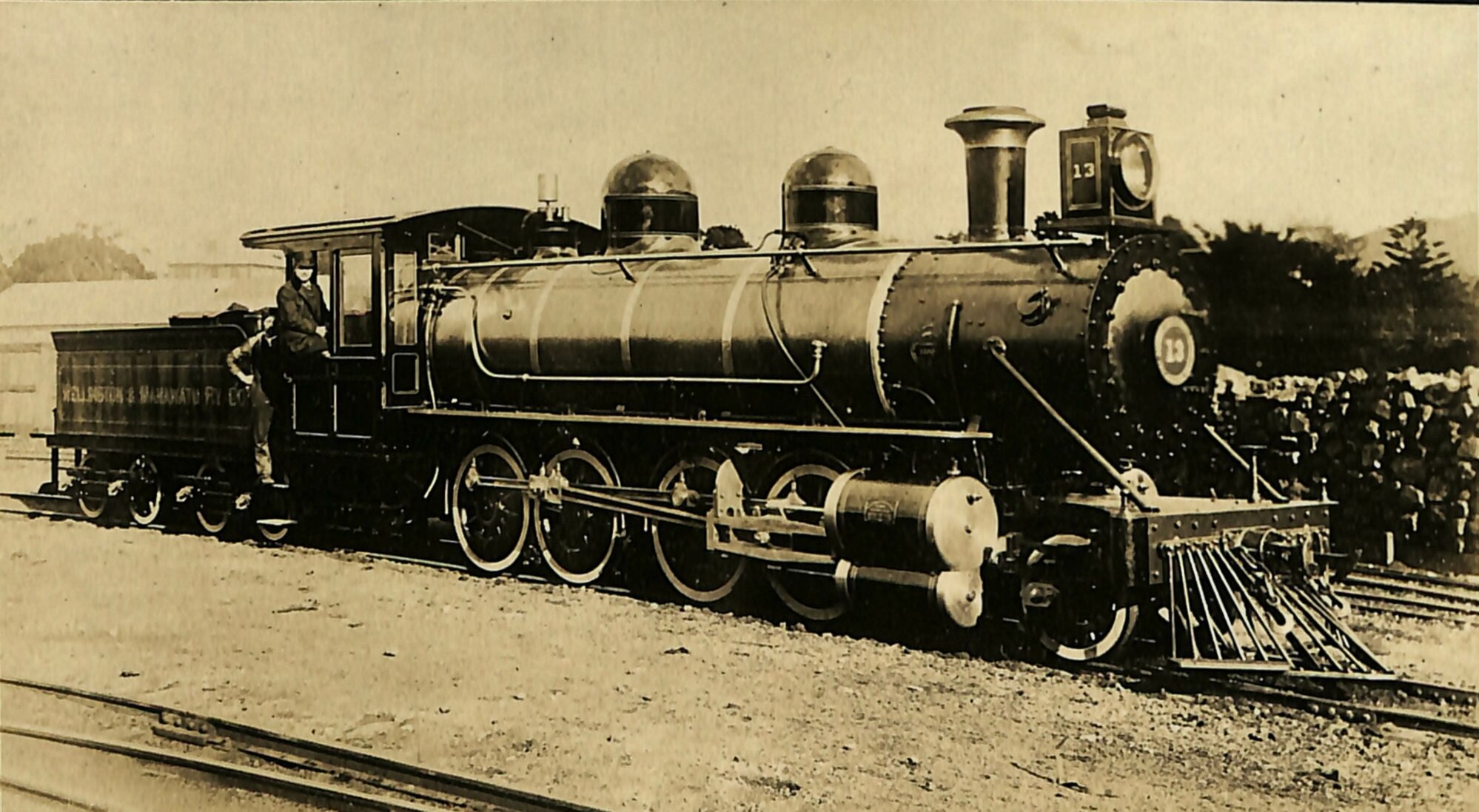 New Zealand Railways locomotive, Oa 2-8-0 class; number 457 (Manawatu 13)