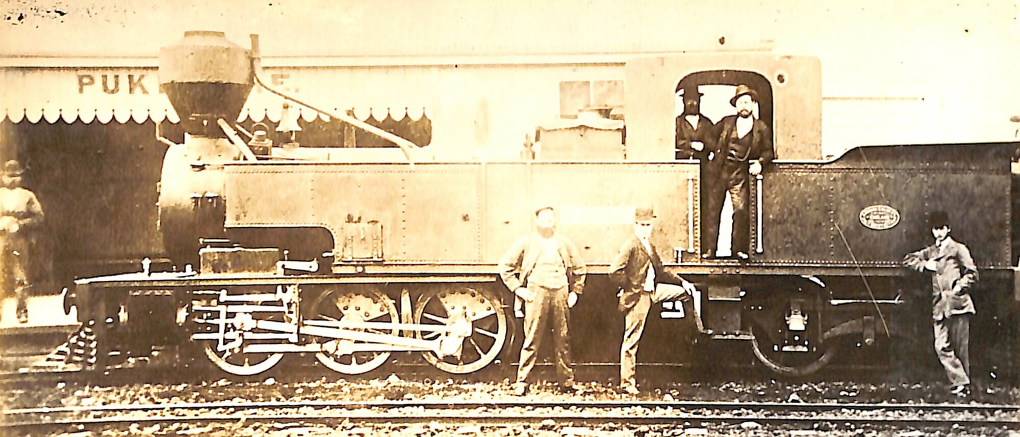New Zealand Railways locomotive, R 0-6-4 T class; number illegible
