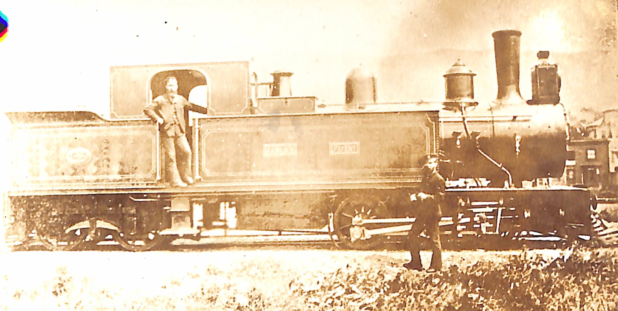 New Zealand Railways locomotive, S 0-6-4 T class; number illegible