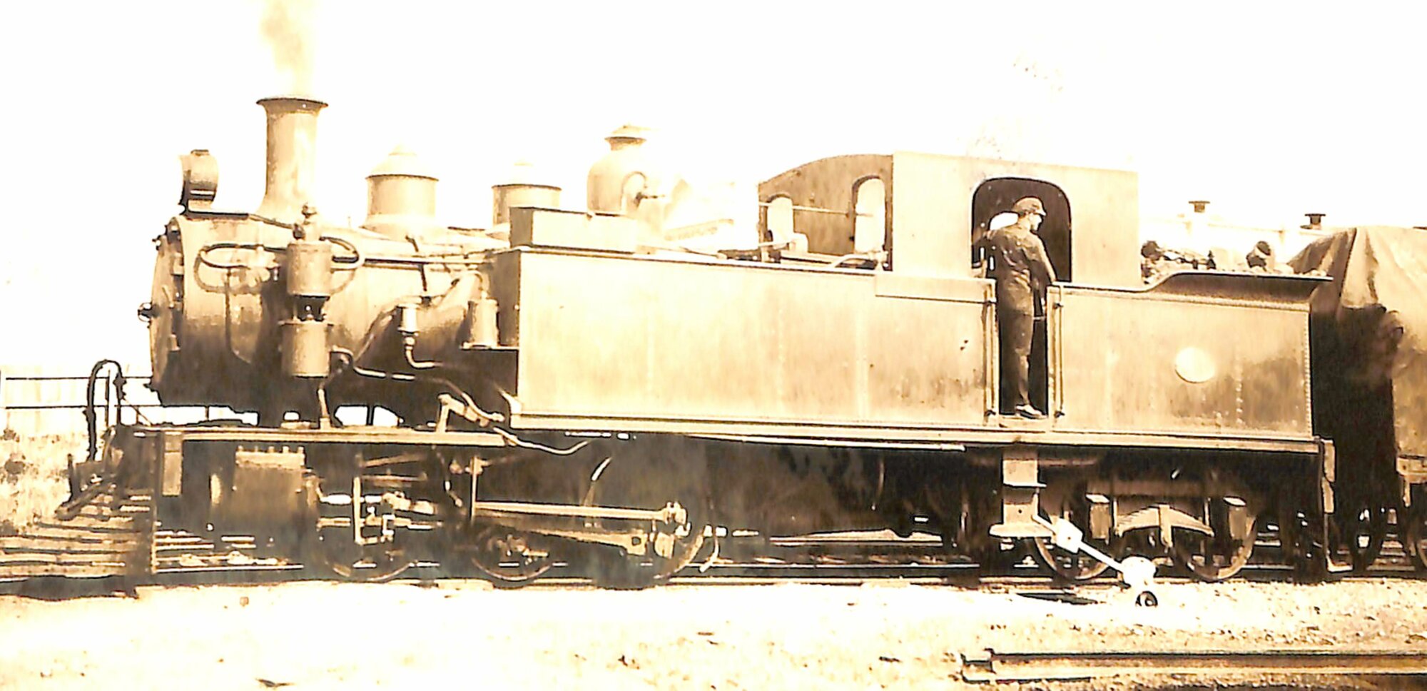 New Zealand Railways locomotive, S 0-6-4 T class; number illegible