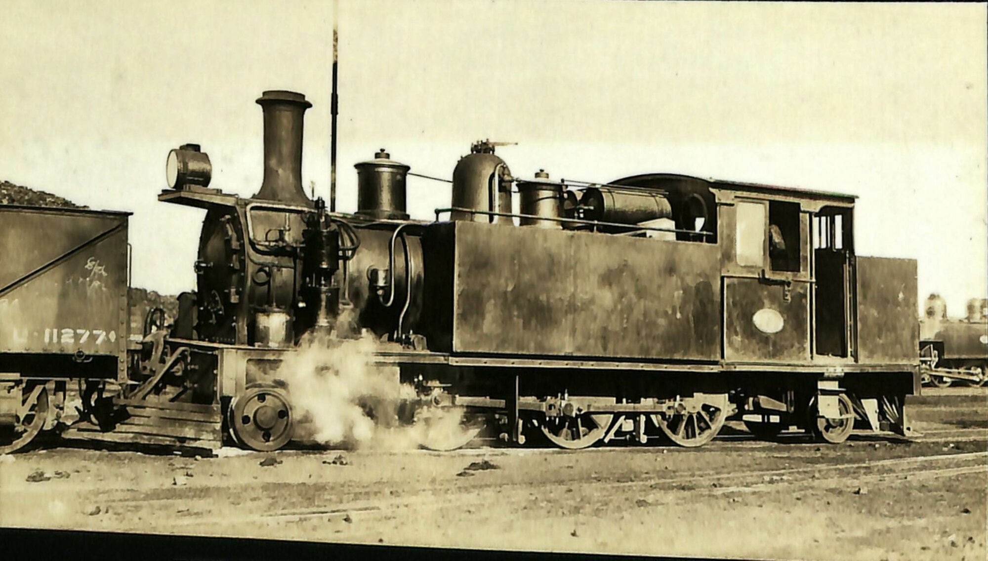 New Zealand Railways locomotive, Wa 2-6-2 T class; number illegible