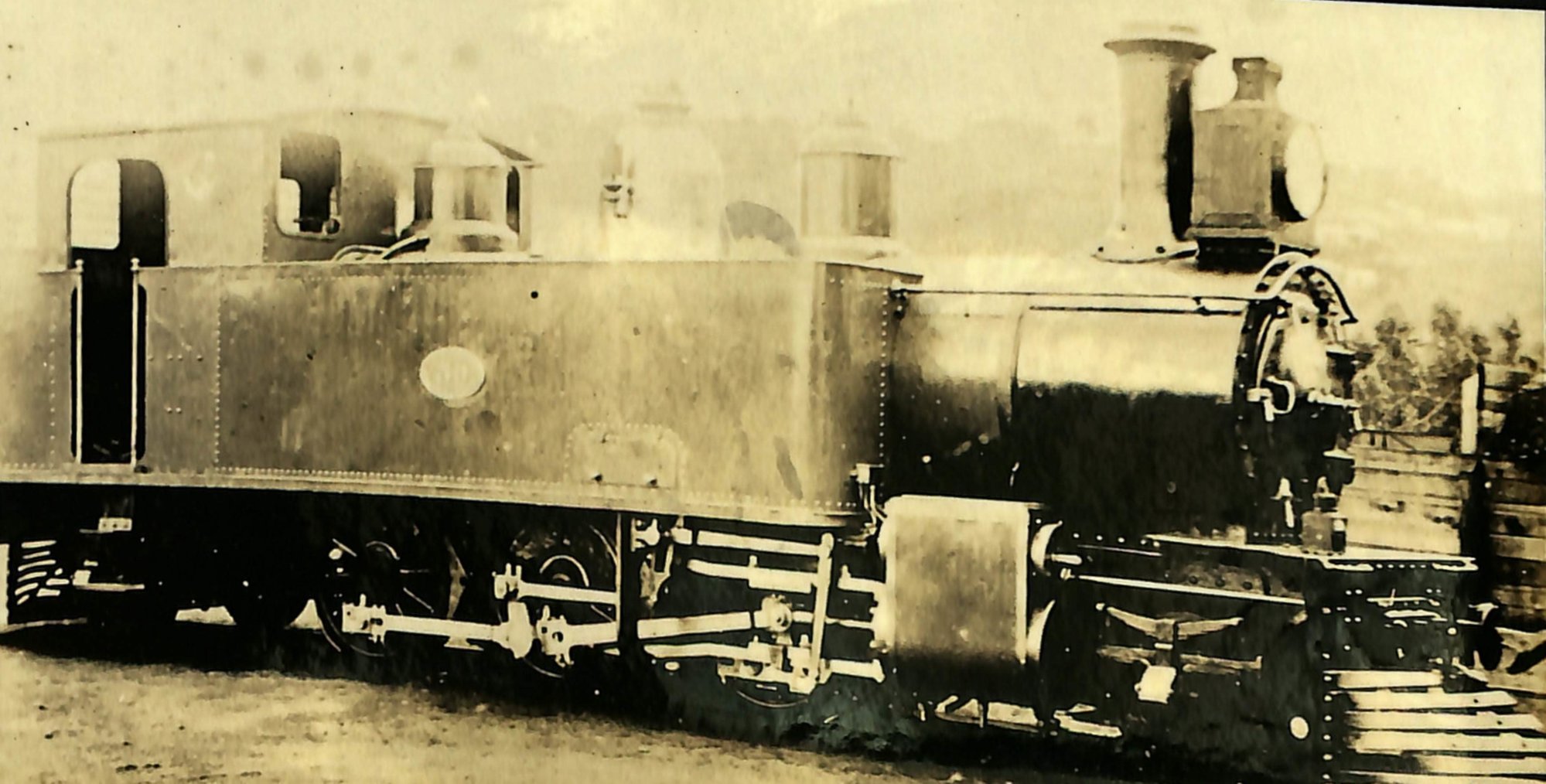New Zealand Railways locomotive, W 2-6-2 T class; number illegible