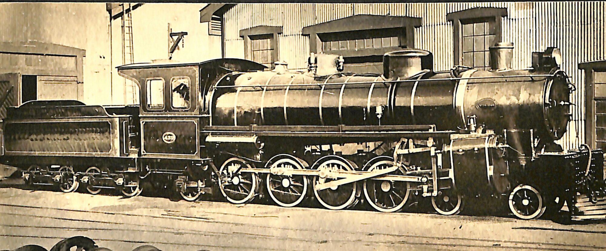 New Zealand railways locomotive, X 4-8-2 class, number 439; first built of its class