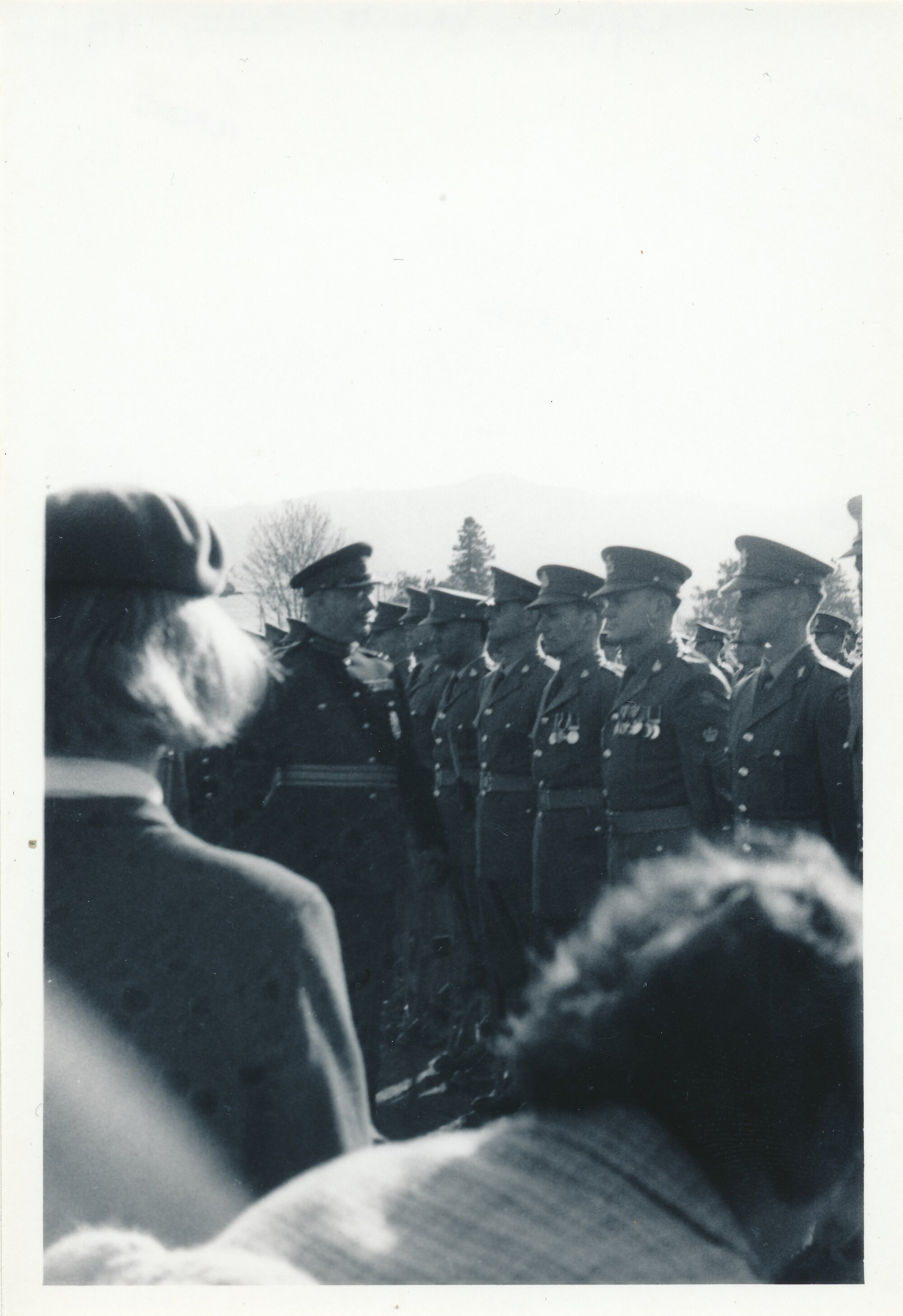 City status celebrations 1966 , Maidstone Park; Governpor-General inspecting troops.