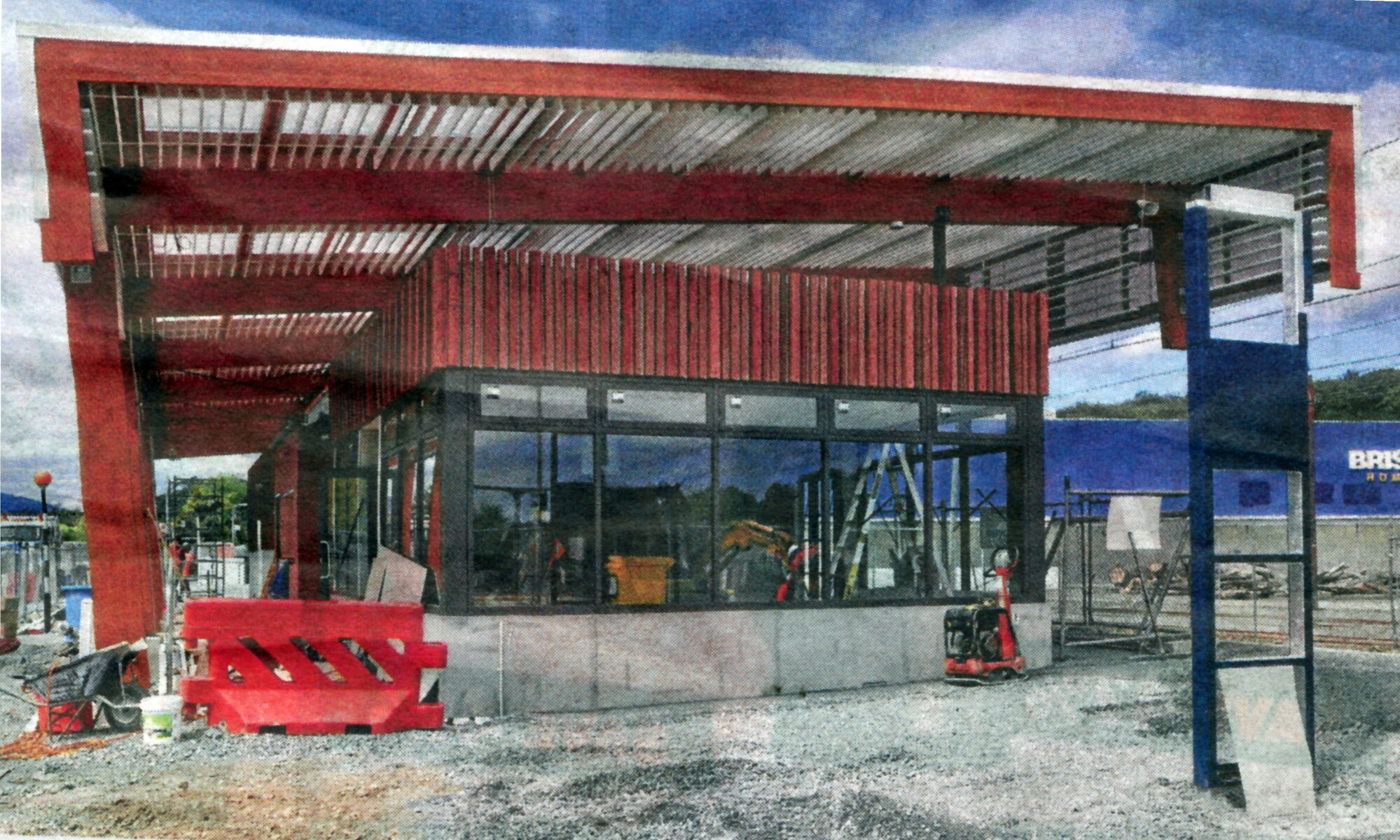 Upper Hutt railway station 2015  9; nearing completion