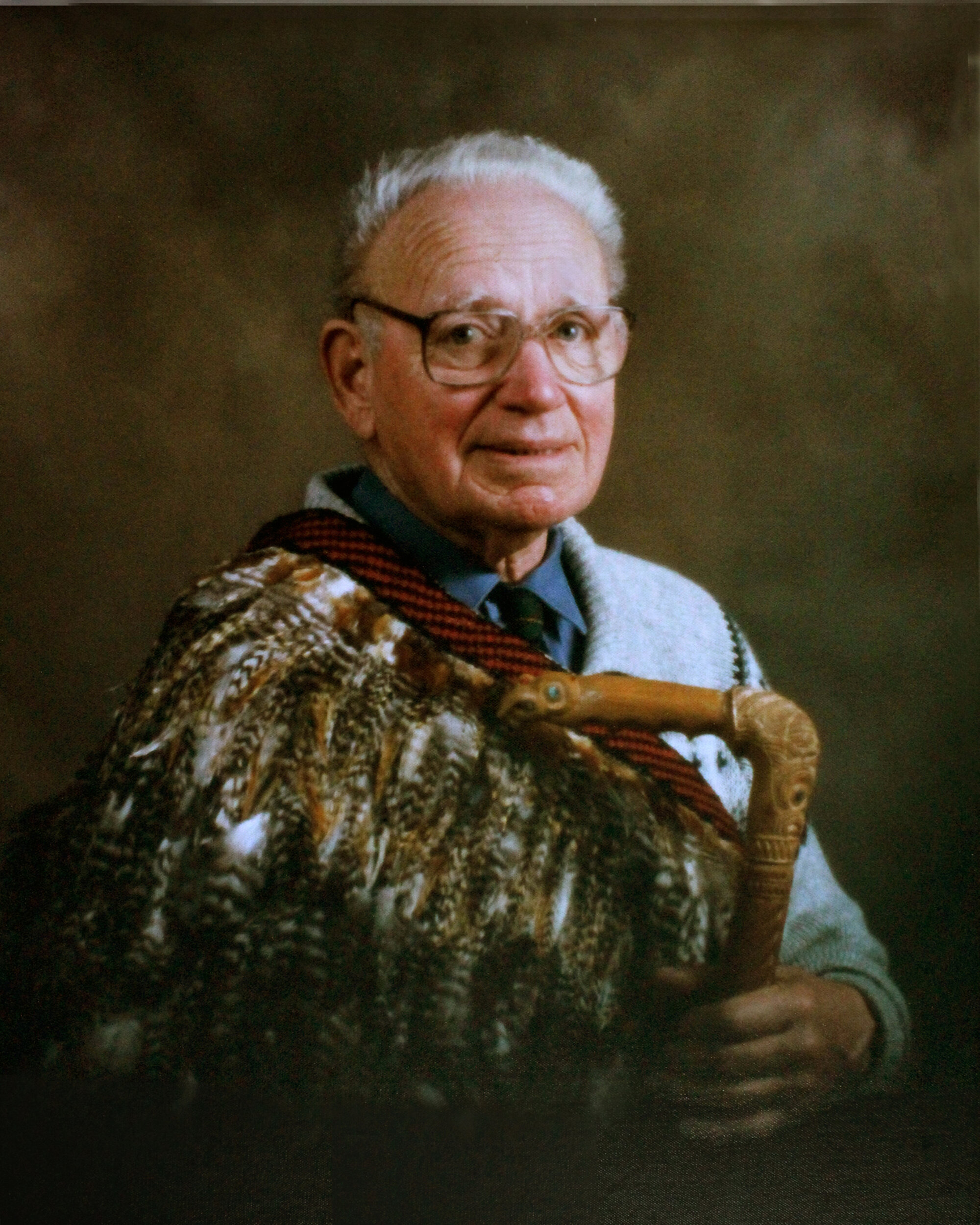 Jock McEwen, in ceremonial cloak