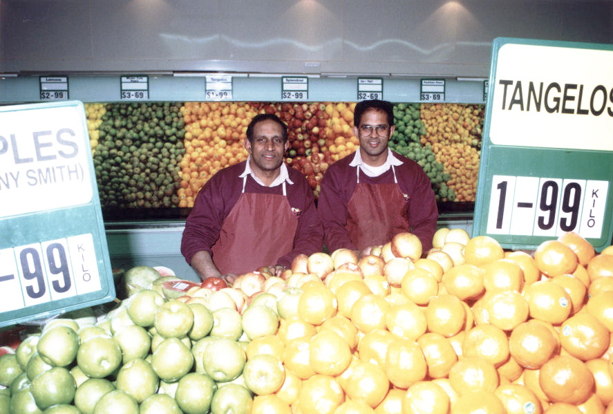Jina's World of Fresh Produce; Andy and Sunil Jina celebrate 4th year in new premises.