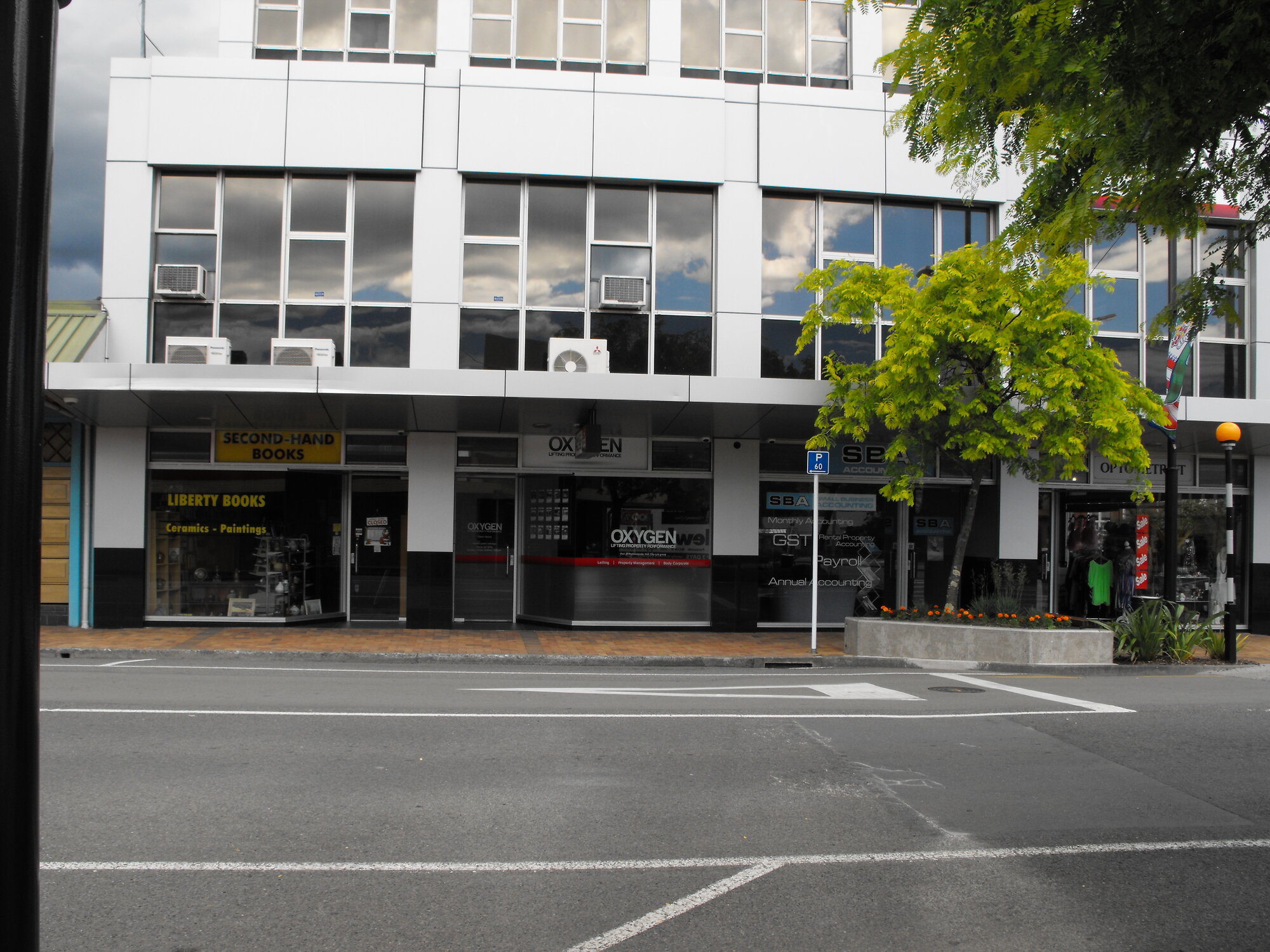 Main Street, south side; No.  84-90; CBD Towers (formerly Astral Towers).