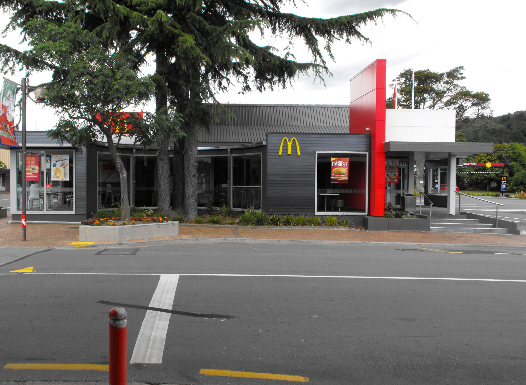 Wakefield Street, east side; McDonald's, 202 Main Street