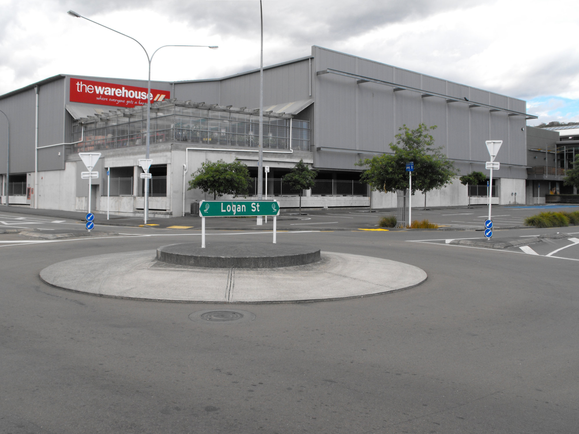 Logan Street east side 4; The Mall's northwest corner.