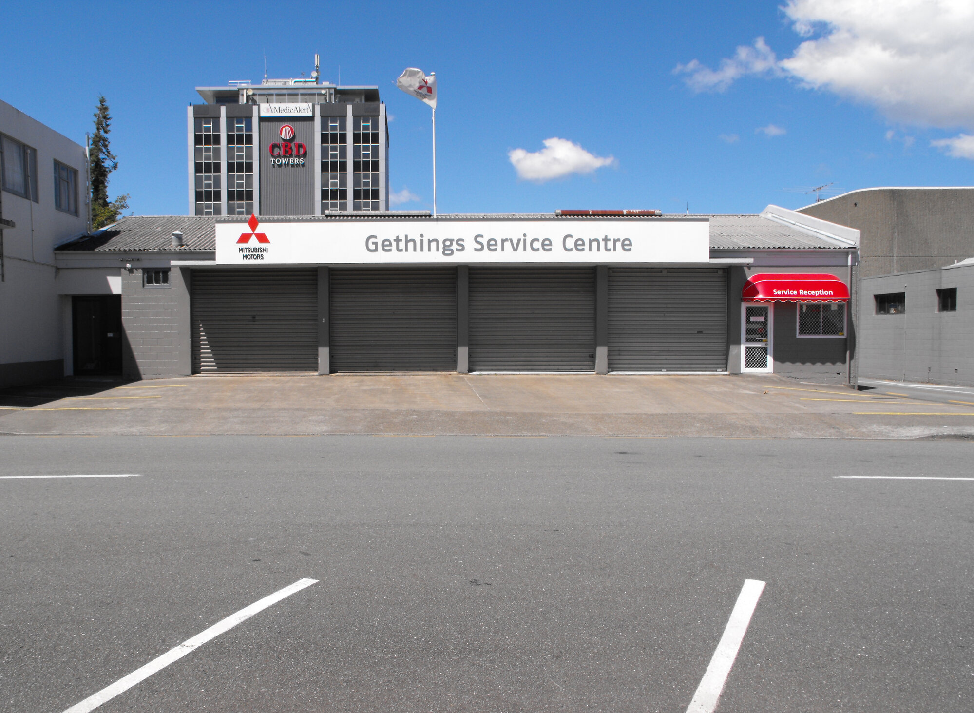 Wilson Street, east side; Gethings Mitsubishi 2; service department