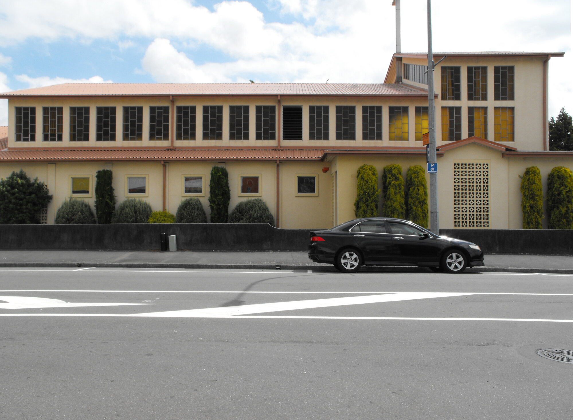 Pine Avenue west side 3; St Joseph's Catholic Church; nave and sanctuary.