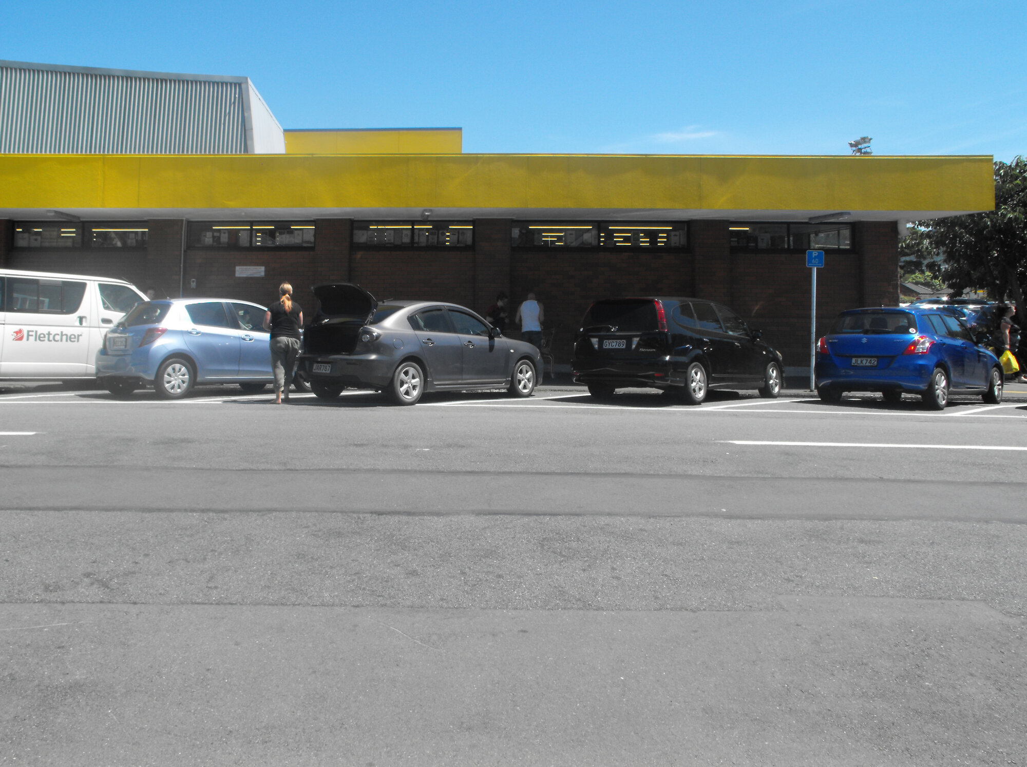 Royal Street, west side 5; Pak'n Save supermarket; northern (entrance and car-park)  end