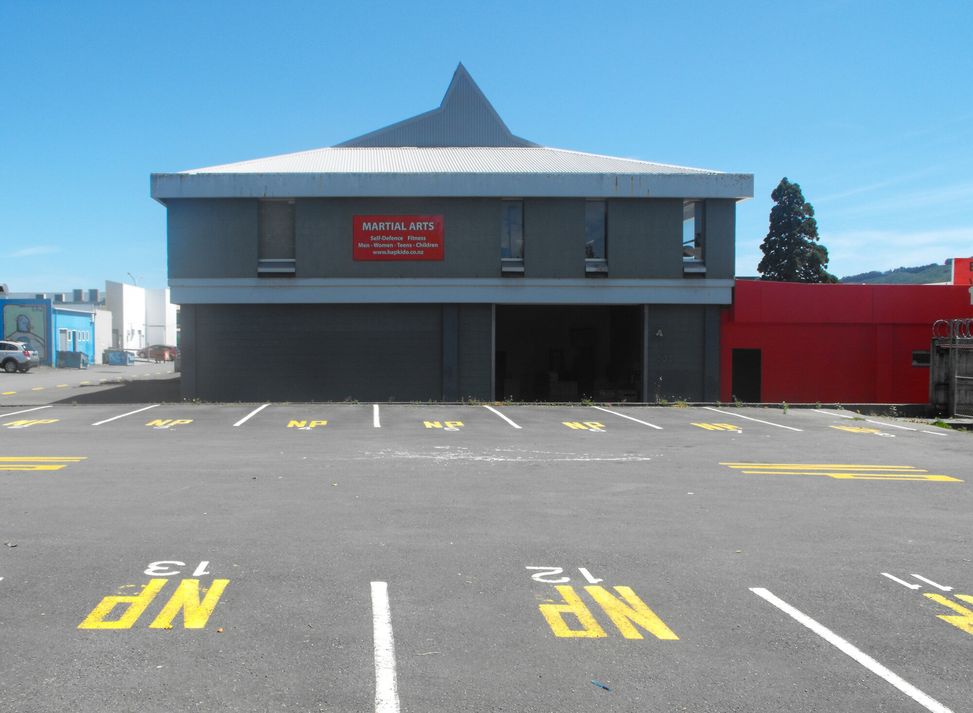 Lyster Lane north side 3; Upper Hutt Martial Arts Academy
