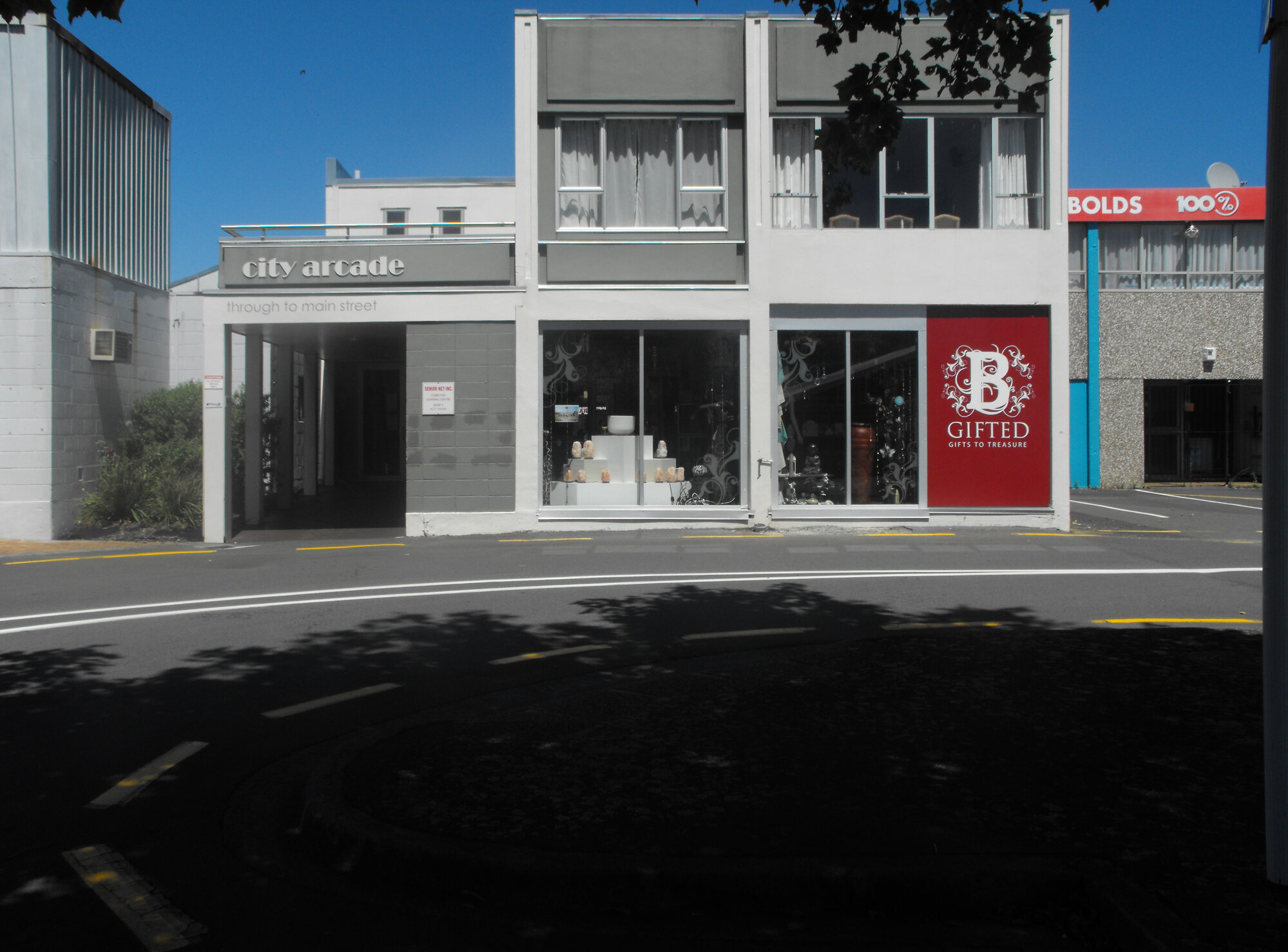 Lyster Lane south side 1; B Gifted; Shop 1, City Arcade, 123-125 Main Street