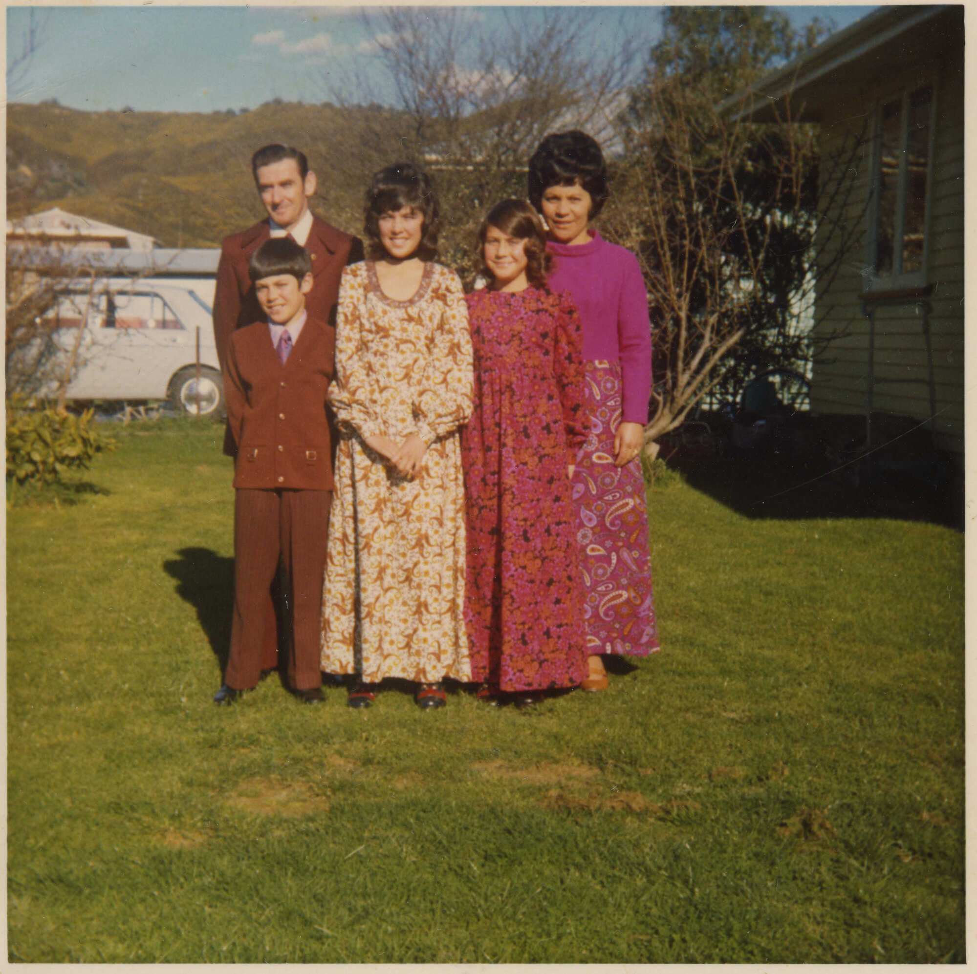 Henderson family, Tōtara Park Rd, Upper Hutt, 1973 