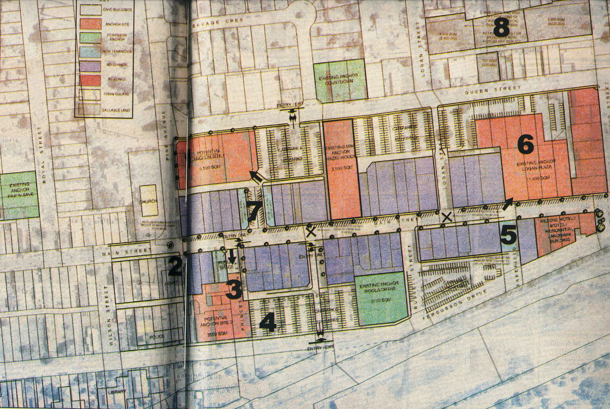 Town planning; proposal for central business district, June 2002