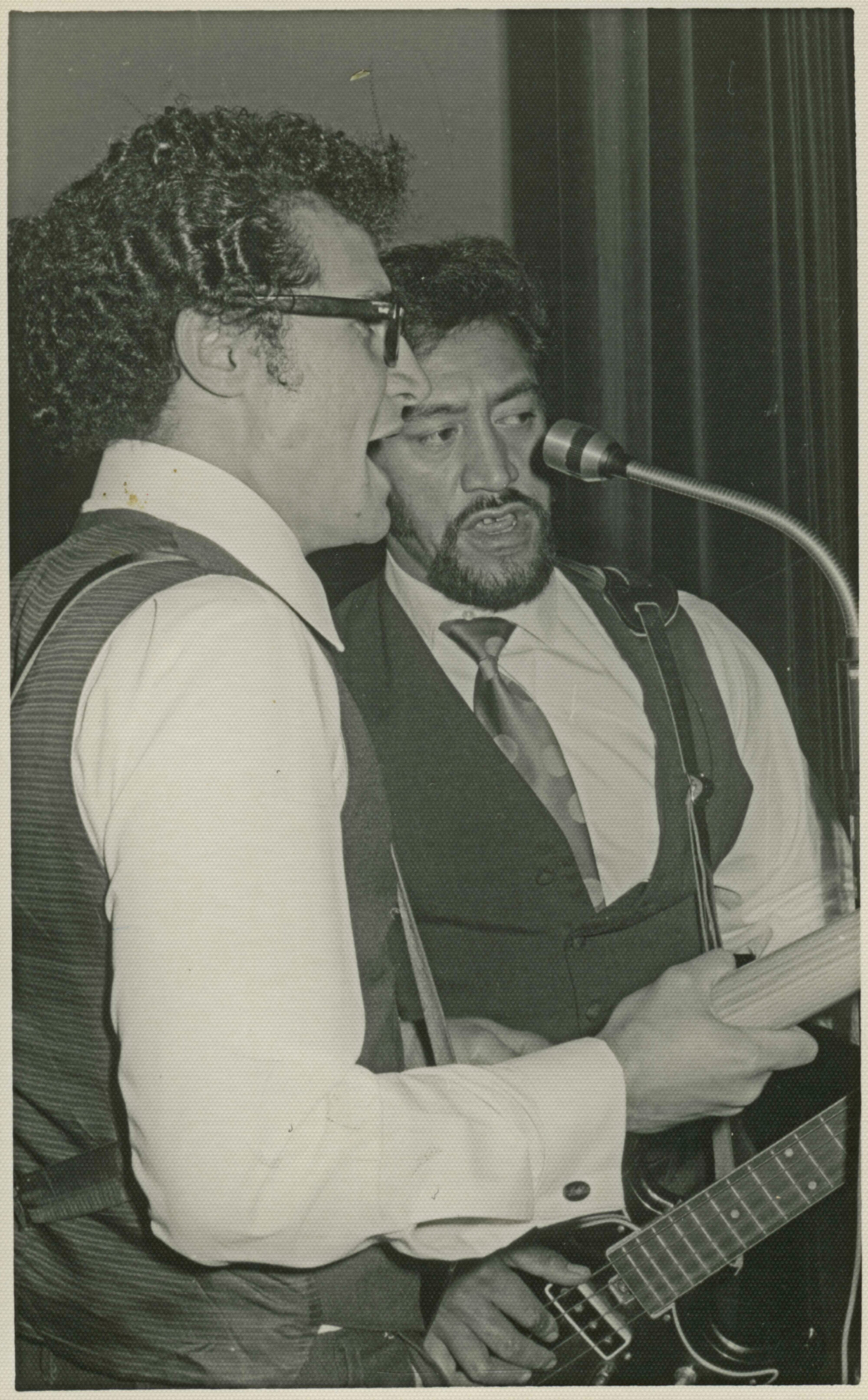 Sam Southon and Joe Haere playing in Trinity Fair, c. 1971